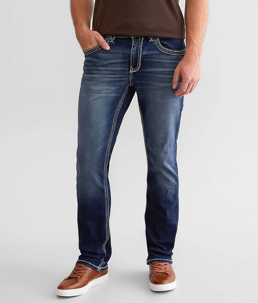 Buckle Black Three Straight Stretch Jean