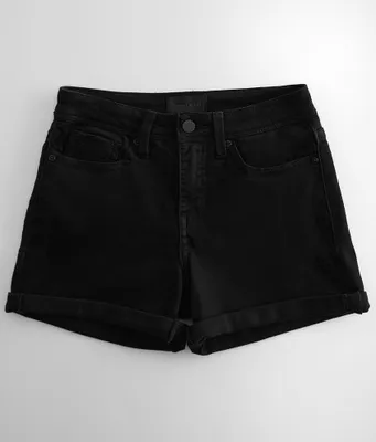 Buckle Black Mom Cuffed Short