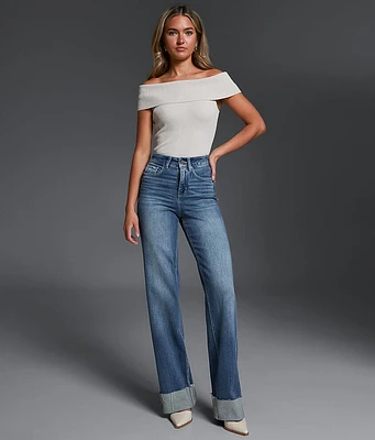 Fit No. 35 Wide Leg Stretch Cuffed Jean
