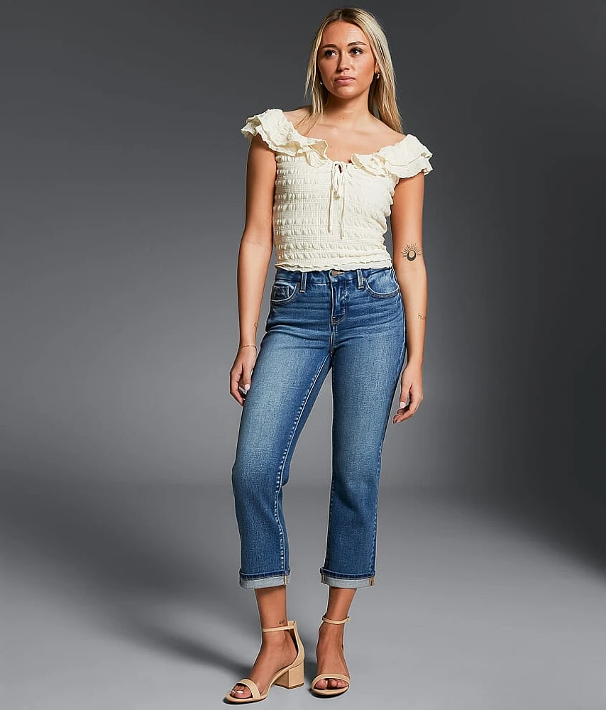 Fit No. 53 Capri Stretch Cuffed Jean