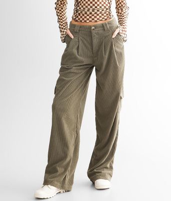 Bailey Rose Corduroy Cargo Wide Leg Pant