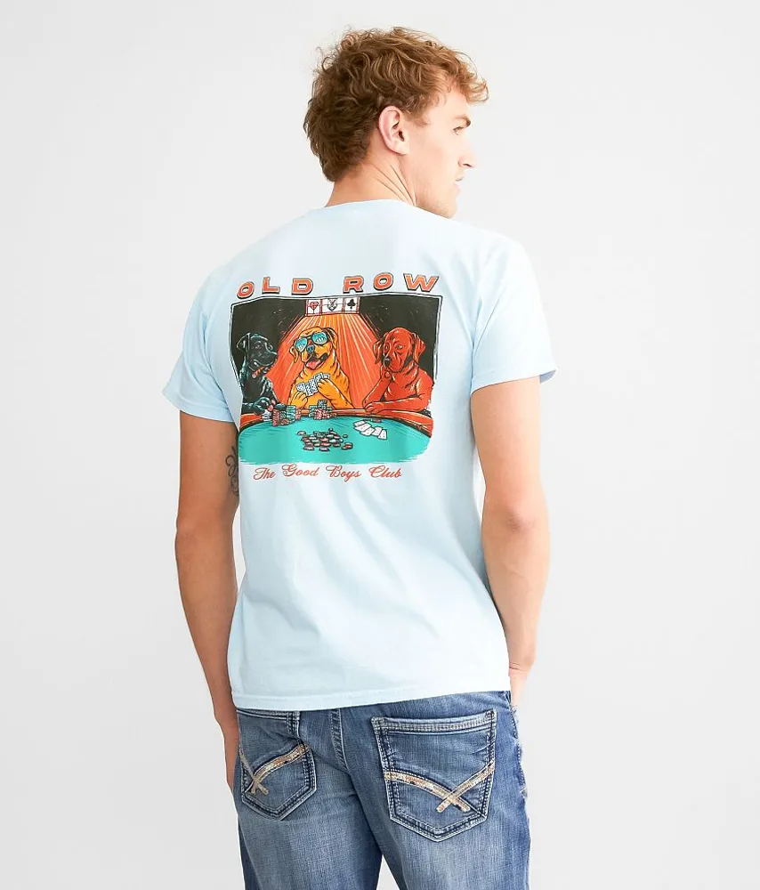 Old Row Poker Dogs Short Sleeve Pocket T-Shirt