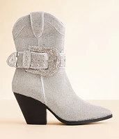 Beast Fashion Antonia Rhinestone Western Ankle Boot