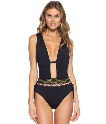 Becca East Wind Plunging Swimsuit