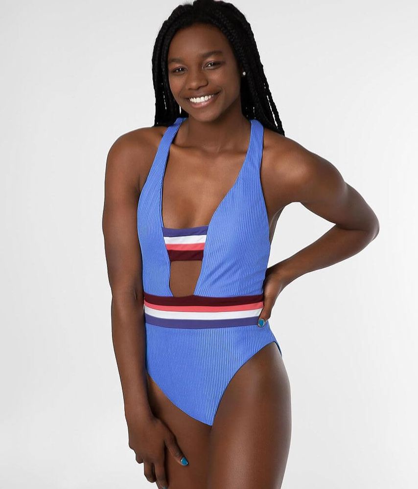 Becca Striped Inset Swimsuit