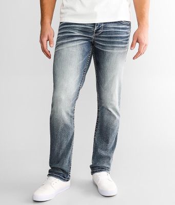 Buckle Black Three Straight Stretch Jean