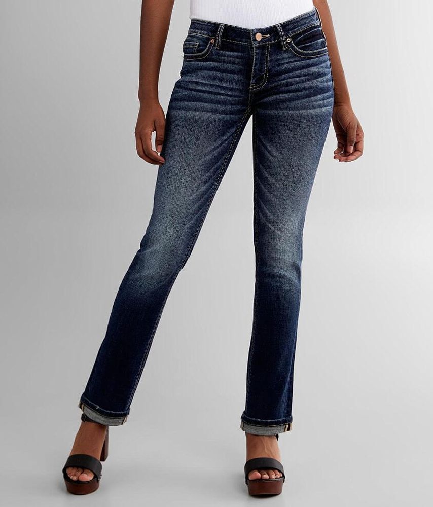 BKE Stella Straight Stretch Cuffed Jean