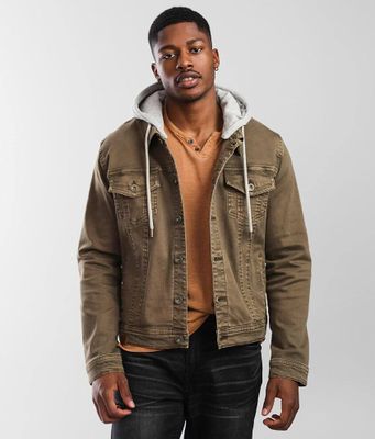 BKE Bradley Hooded Denim Stretch Jacket 