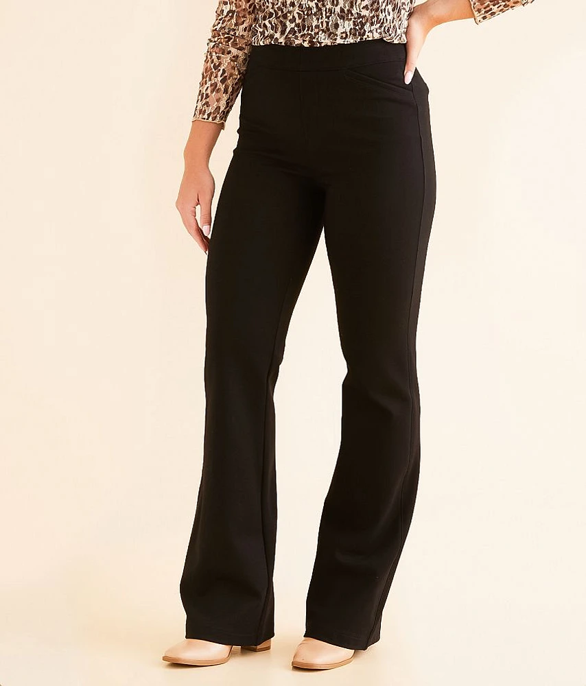 Buckle Black Pull-On Trouser Pant