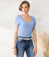 Willow & Root Textured Knit Top