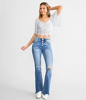 Eyelash Crochet Cropped Top