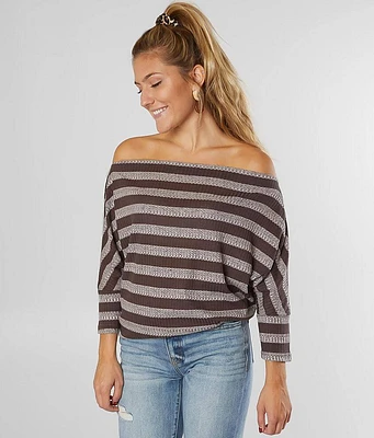 Ribbed Dolman Top