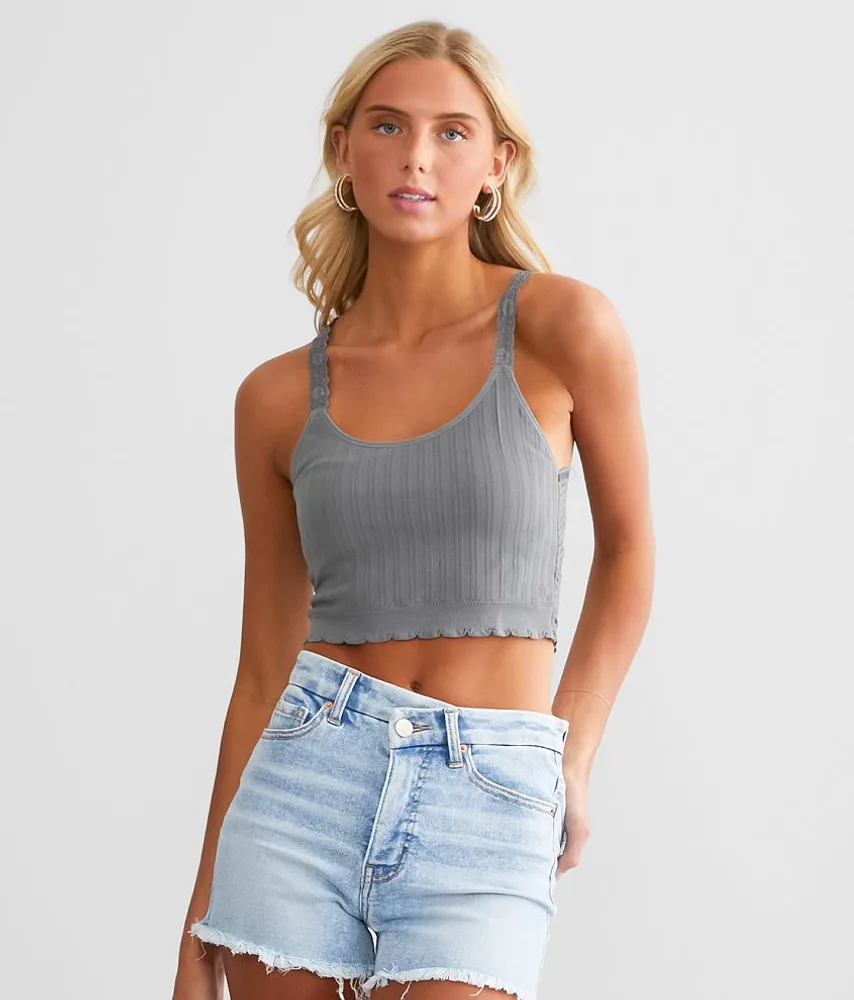 BKEssentials Ribbed Full Coverage Bralette - Women's Intimates in