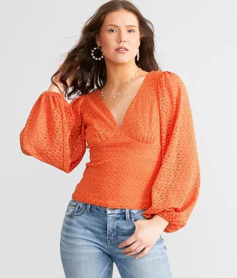 Willow & Root Floral Lace Top