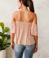 Medallion Print Top