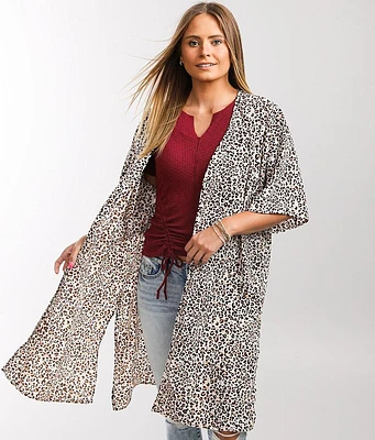 Animal Print Kimono