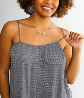 Flowy Button Front Tank Top