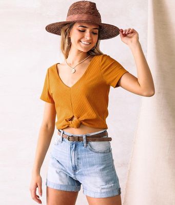 Willow & Root Knotted Crop Top