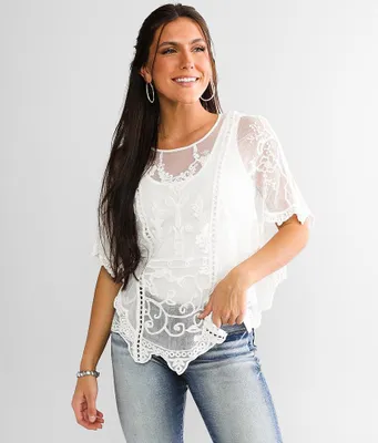 Flutter Lace Top
