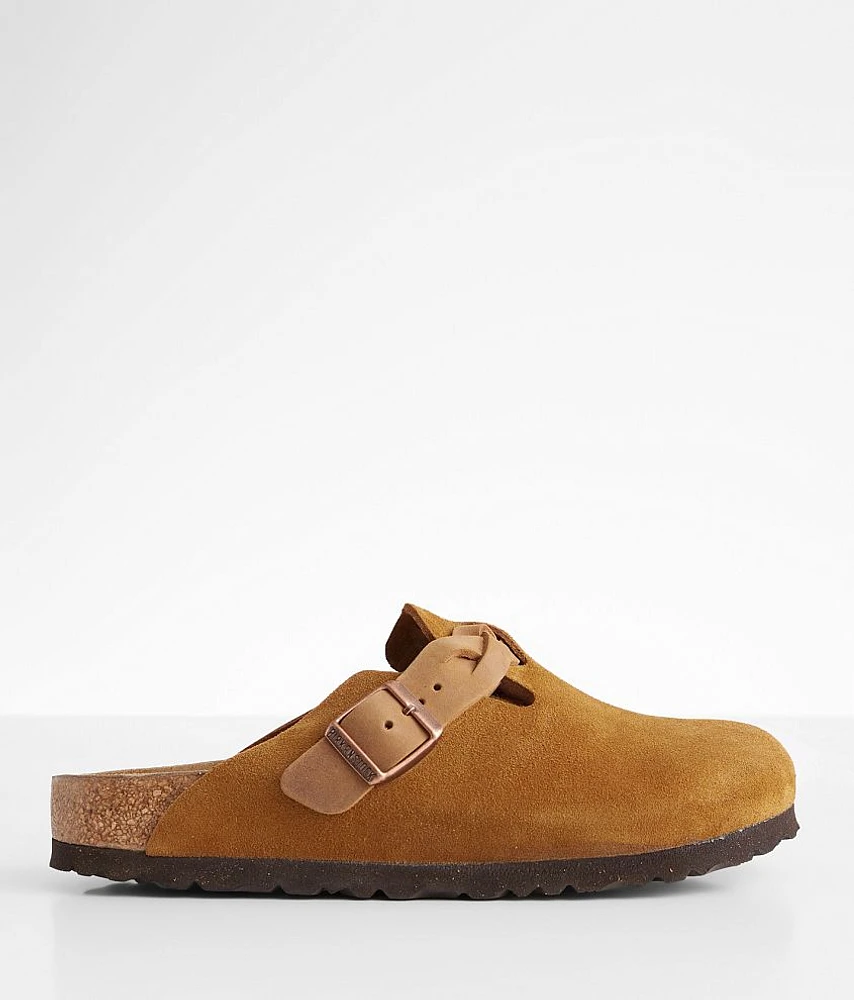 Birkenstock Boston Braided Soft Suede Clog