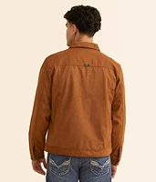 Faux Suede Trucker Jacket