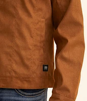 Faux Suede Trucker Jacket