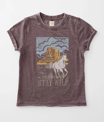 Girls - Modish Rebel Stay Wild T-Shirt