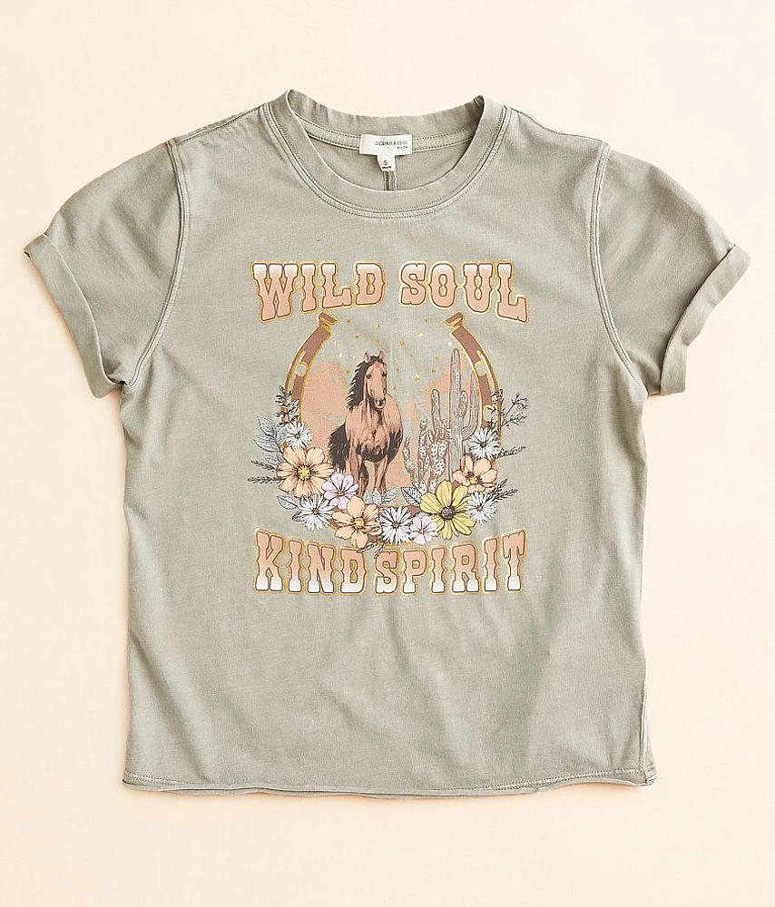 Girls - Modish Rebel Wild Soul Kind Spirit T-Shirt