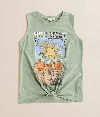 Girls - Front Tie Tank Top
