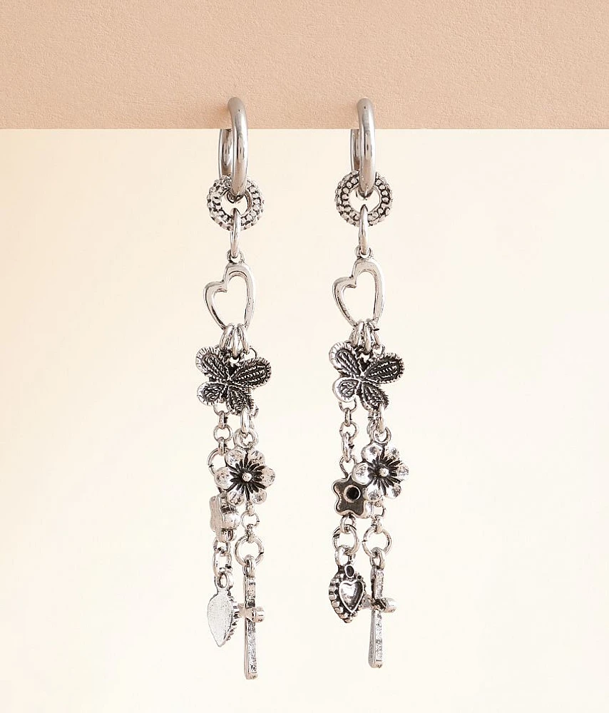 boutique by BKE Charm Fringe Earring