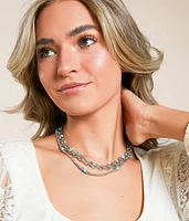 3 Pack Western Turquoise Necklace Set