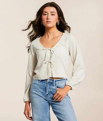 Willow & Root Front Tie Top