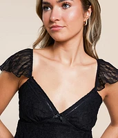 Flutter Lace Top
