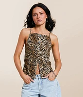Cheetah Print Tank Top