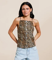 Cheetah Print Tank Top