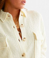 Textured Rib Knit Shirt