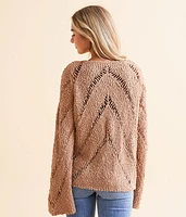 Chevron Nubby Sweater
