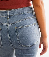 Rhinestone Ultra High Rise Flare Stretch Jean