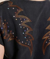Western Rhinestone Top