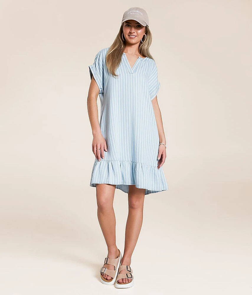 Striped Chambray Dress