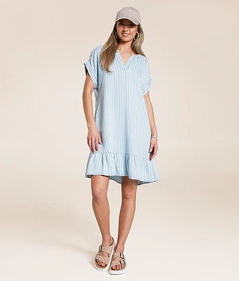 Striped Chambray Dress
