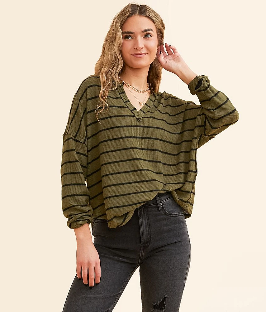 Blu Pepper Striped Top