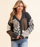 Blu Pepper Cable Knit Cardigan Sweater