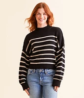 Stripe Cropped Sweater