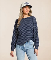 Raw Edge Ribbed Top