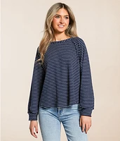 Raw Edge Ribbed Top