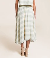 Striped Midi Skirt