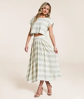 Striped Midi Skirt