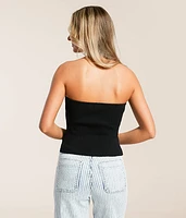 Textured Knit Tube Top