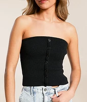 Textured Knit Tube Top